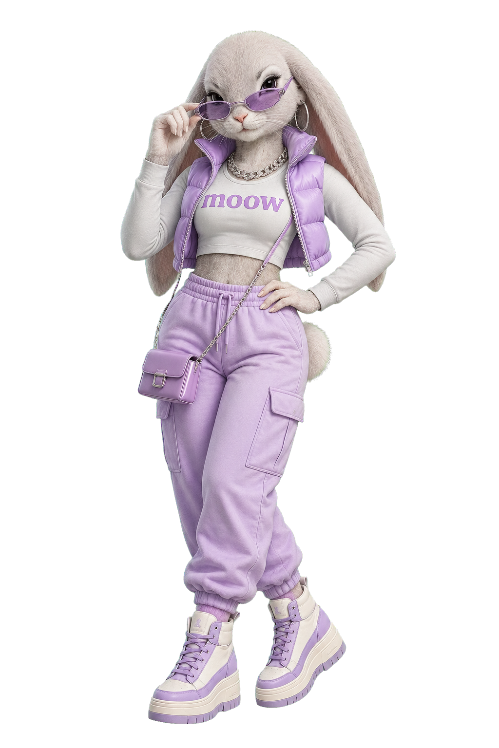 Lilac Leap, Lop rabbit character